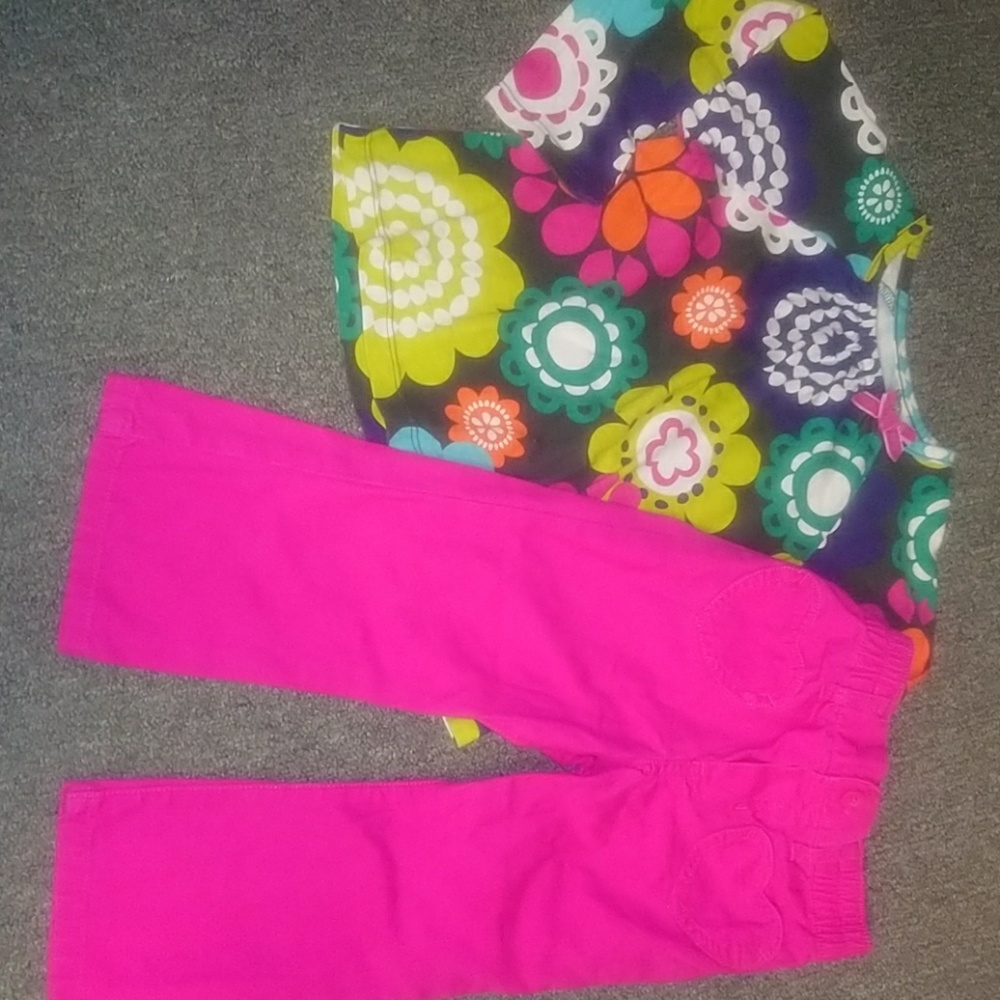 New no tags Carter baby girls outfit sz 2t